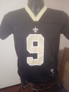 Team Apparel New Orleans Saints #9 Drew Brees Jersey Youth Boys Sz Small (8)